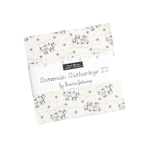 Snowman Gatherings IV Charm Pack by Primitive Gatherings - 42, 5&quot; x 5&quot; Precut Fabric Squares