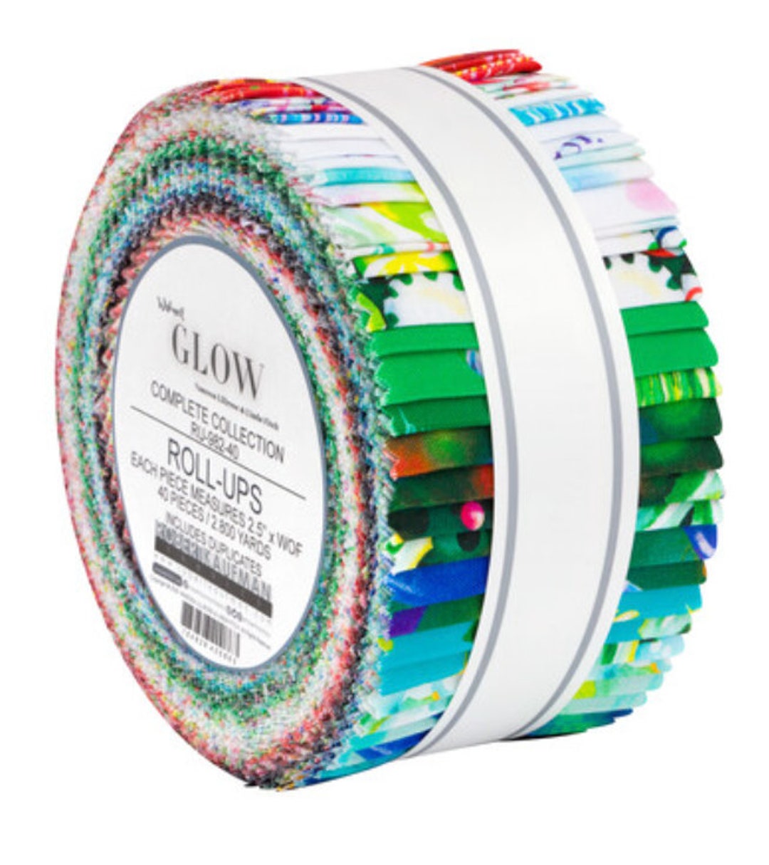 Robert Kaufman Glow Complete Collection Roll Up/jelly Roll by Wishwell 40, 2.5 X 42 Precut