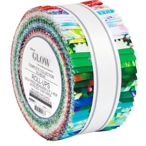 Glow Complete Collection Roll Up/Jelly Roll by Wishwell - 40, 2.5&quot; x 42&quot; Precut Fabric Strips