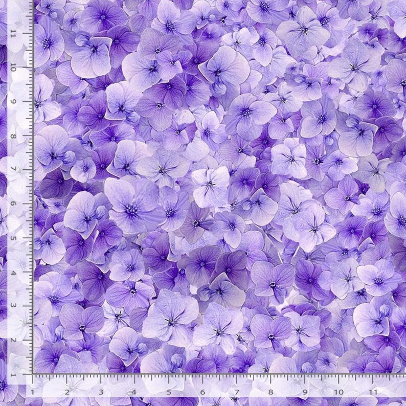 Garden Delight – Viola Floral Lilac Fabric by Timeless Treasures ...