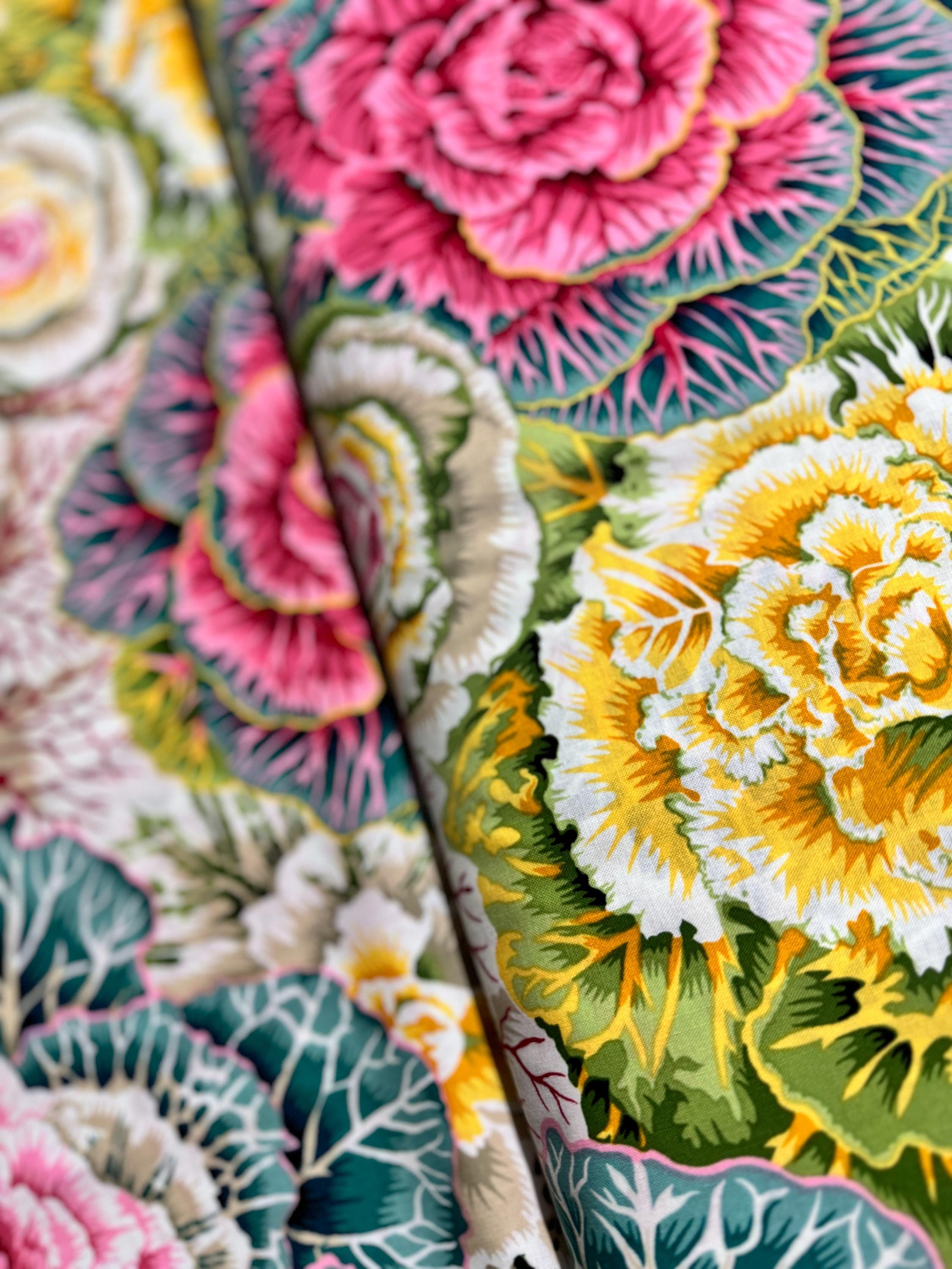 Fabric Kaffe Fassett Poppy Garden - Etsy