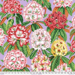 Kaffe Fassett Collective Stash - Rhododendren - Lavendel Stoff von Philips