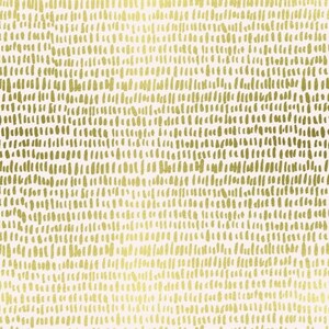 以下が含まれることがあります： 白い背景に、金色の筆の跡が繰り返し描かれたパターン。筆の跡は様々な形と大きさで、質感のある見た目になっている。