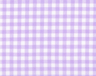 Sevenberry Petite Basics: Lavender Plaid Cotton Fabric