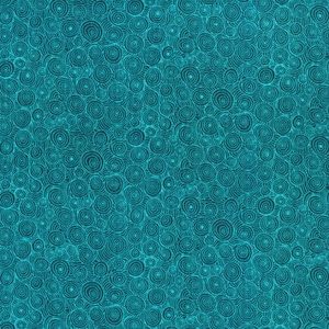 Hopscotch - Intertwining Puddles - Ocean Fabric by Jamie Fingal - Cotton Fabric