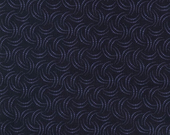 RJR Fabrics - The Jinny Beyer Palette - Eyelash Navy - Cotton Fabric