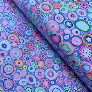 Kaffe Fassett Collective - Classics - Paperweight Blue Fabric by Philip Jacobs - PWGP020.BLUEX - Free Spirit Fabrics - Cotton Fabric