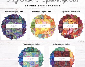 Free Spirit - Kaffe Fassett Classics 10" Squares/Layer Cakes - 42, 10" x 10" Precut fabric Squares -*Each Sold Separately*