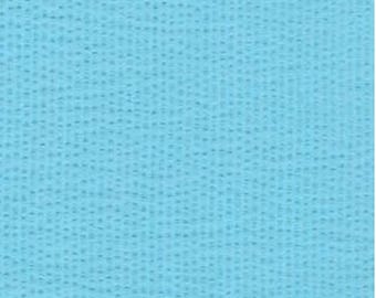 Seersucker Solids Light Blue Fabric - Width 56" - Cotton & Polyester Blend