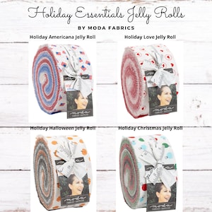 Holiday Essentials Americana/Love/Halloween/Christmas Jelly Roll - 40, 2.5&quot; x 42&quot; Precut Strips -*Each Sold Separately*