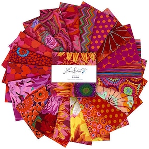 Carrés de tissu Kaffe Fassett Collective : lot de breloques Vineyard Classics Plus