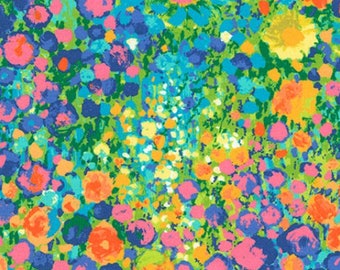 Robert Kaufman - Cotton Lawn - Painterly Petals Lawns - Florals Multi - Cotton Lawn Fabric