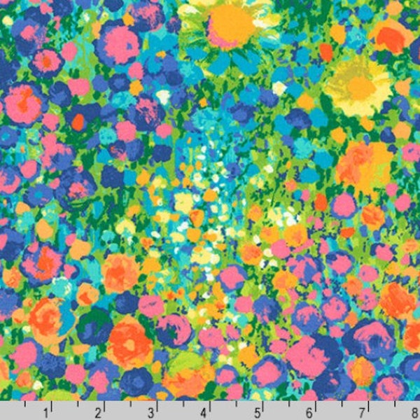 Robert Kaufman - Cotton Lawn - Painterly Petals Lawns - Florals Multi - Cotton Lawn Fabric