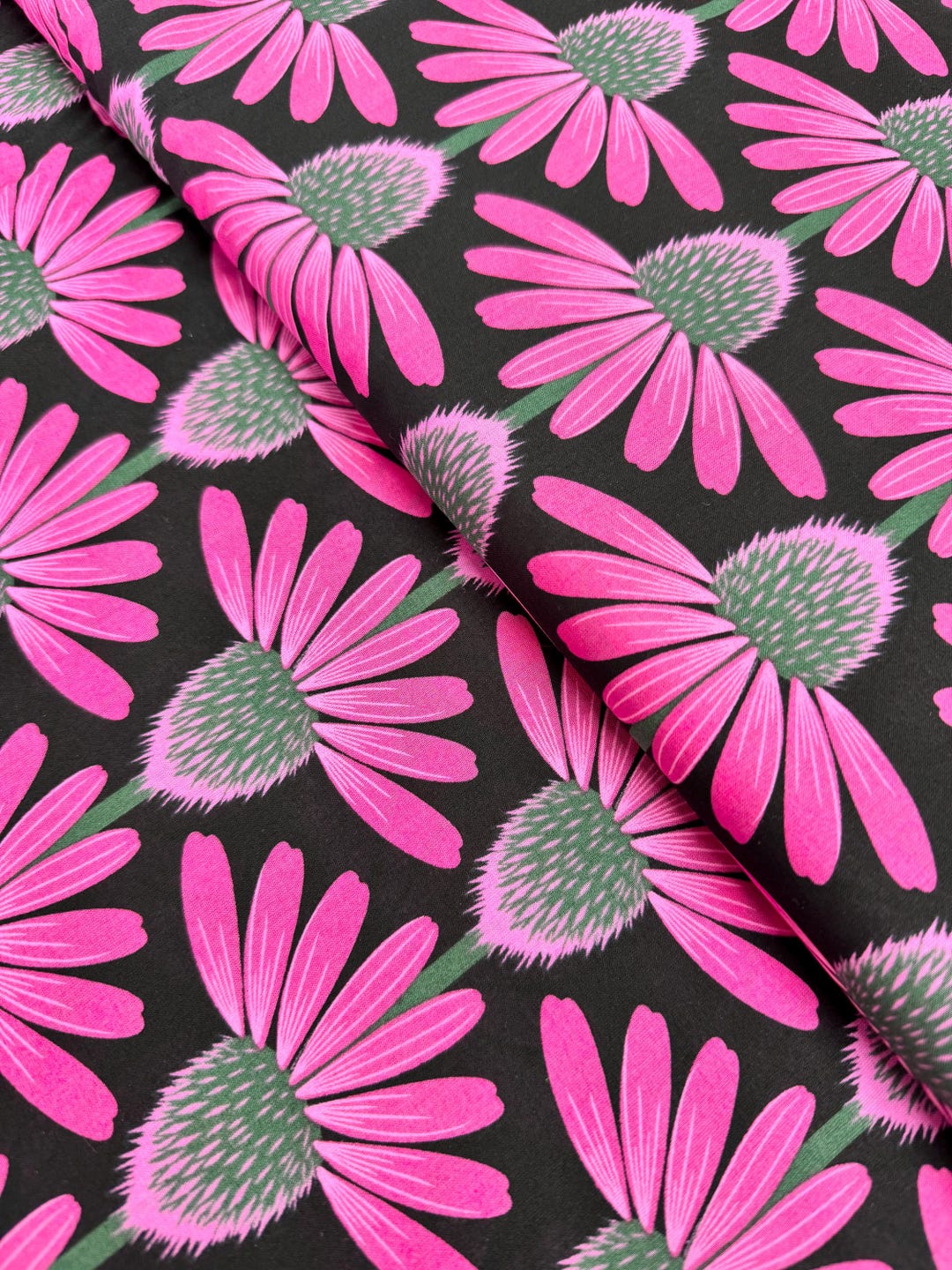 Echinacea Ruby Cotton Lawn Fabric: Anna Maria Horner Floral Print, 53 ...