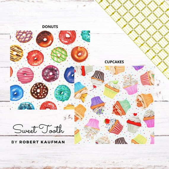 Fabric Robert Kaufman Sweet Tooth Sweet 19826287 Cotton Fabric by the