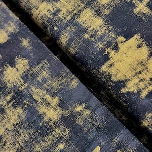Grunge Metallic - Grunge Onyx Metallic Fabric by BasicGrey - Metallic - Cotton Fabric