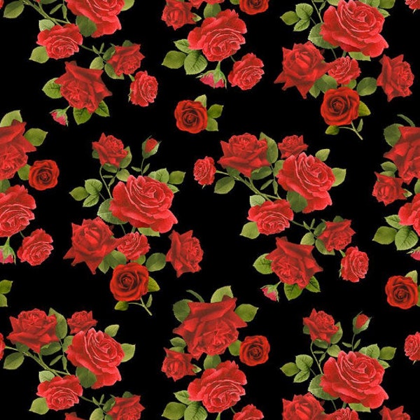 Roses Fabric - Etsy