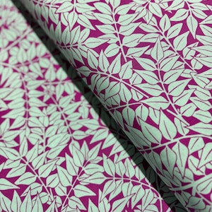 Kaffe and Morris & Co - Branches - Magenta Fabric - Cotton Fabric