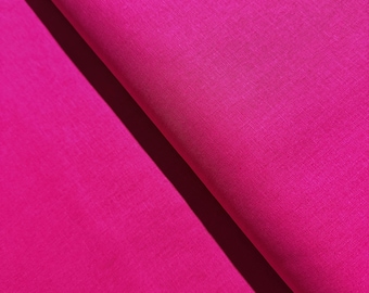 Essex Hot Pink - LEINEN + BAUMWOLL-Mischgewebe