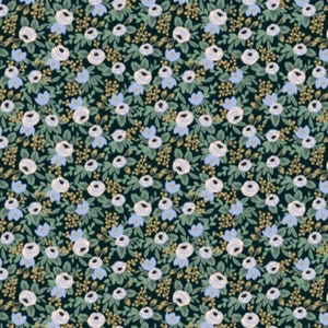 Cotton + Steel - Primavera - Rosa Black by Rifle Paper Co. - Cotton Fabric