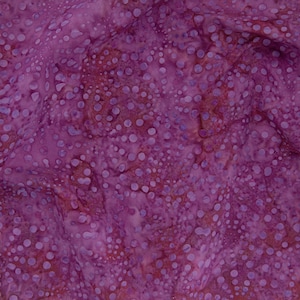 Pink Starburst Batik Fabric - Jinny Beyer Cotton, Hand-Dyed