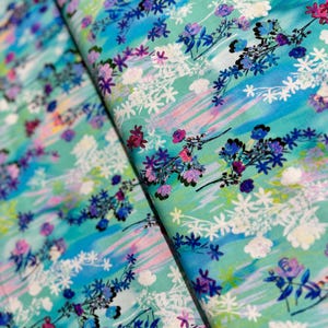 Wishwell Bright Side - Waterfall Fabric by Vanessa Lillrose and Linda Fitch - Cotton Fabric