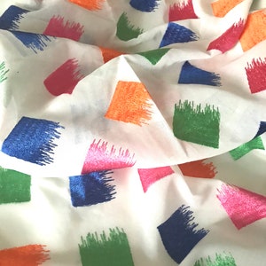 Embroidered Cotton Voile Fabric: Lightweight Sheer Material