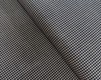 Crawford Gingham - Garn gefärbt 1/16 Zoll Gingham Schwarz - Baumwollstoff