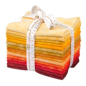 Artisan Batiks Prisma Dyes, Lava Flow Colorstory Fat Quarter Bundle - 15 Fat Quarters