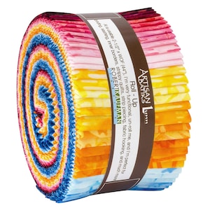 Artisan Batiks Good Vibes Roll Up/Jelly Roll by Lunn Studios - 40, 2.5&quot; x 42&quot; Precut Fabric Strips