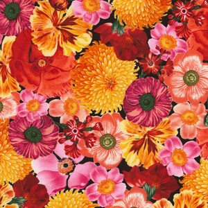 Wild Garden - Packed Flowers - Cotton Fabric