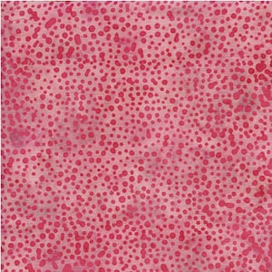 Seashore - Dots - Shades of Pink Batik Fabric - Cotton Fabric