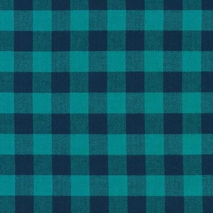Flanela - Porto Flanel-Gingham - Niebieski - Szerokość 57&quot; - Tkanina flanelowa bawełniana
