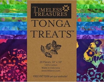 Tela Fiesta Batik de 25 cm - Tonga Treats Layer Cake
