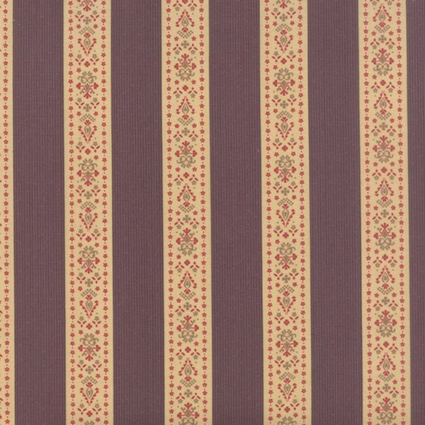 Moda Fabrics - Mille Couleurs - Floral Band De Fleurs Purple Fabric by 3 Sisters - Cotton Fabric