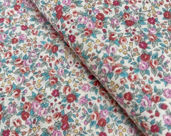 Sevenberry Floral Cotton Fabric: Blossom Bouquet Print