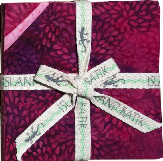 Blushing Blooms Batiks Charm Pack - 42, 5" x 5" Precut Fabric Squares