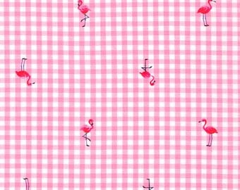 Estampados de Carolina Shore - Flamenco rosa caramelo - Tela de algodón