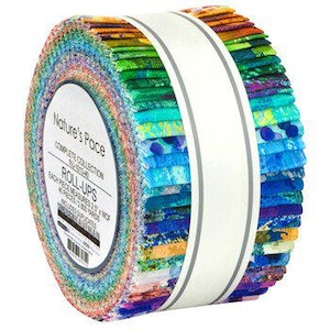 Nature&#39;s Pace Complete Collection Roll Up/Jelly Roll - 40, 2.5&quot; x 42&quot; Precut Fabric Strips