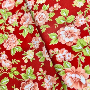Jelly And Jam Strawberry - Summer Bloomers Fabric by Fig Tree And Co - Cotton Fabric