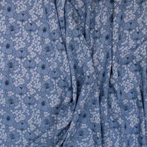 Tessuto in rayon - Emilia - Meghan - Tessuto in rayon Pervinca di Megan Carter