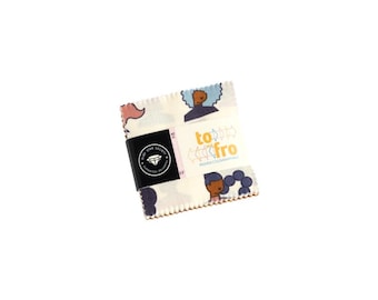To And Fro Mini Charm Pack: 42 Precut 2.5" Fabric Squares