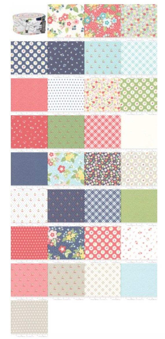 Orchard Jelly Roll 40 2.5-inch Strips by April Rosenthal Prairie Grass for Moda Fabrics 24070JR