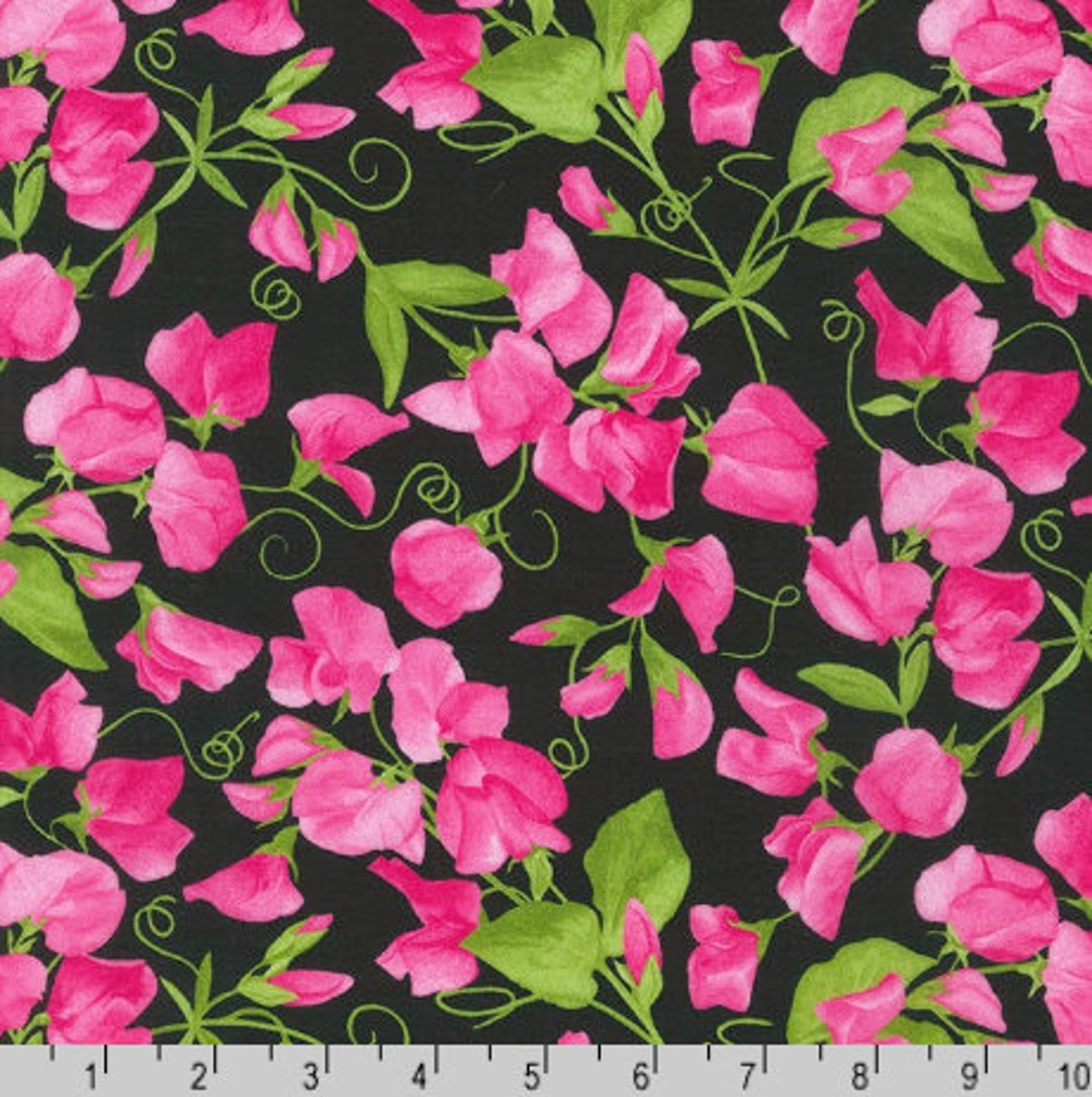 Robert Kaufman Cotton Lawn Flowerhouse Penelope Lawns Florals Onyx