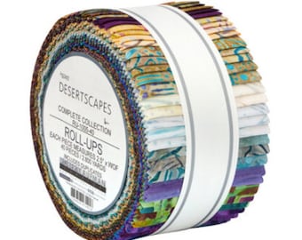 Artisan Batiks Desertscapes Fabric Jelly Roll: 40 Cotton Strips