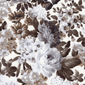 Wexford Garden - Vintage White - Cotton Fabric