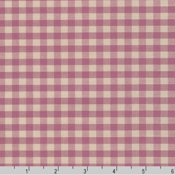 Robert Kaufman - Crawford Gingham - Yarn Dyed 1/4 Inch Gingham Violet - Cotton Fabric