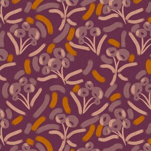 Canvas Stoff - Glory - Luella - Cranberry Ungebleichter Canvas Stoff von Megan Carter