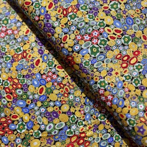 Gustav Klimt - Multi Gold Metallic - Cotton Fabric