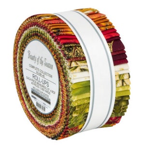 Bounty of the Season Roll-Up/Jelly Roll - 40, 2.5&quot; x 42&quot; Precut Strips